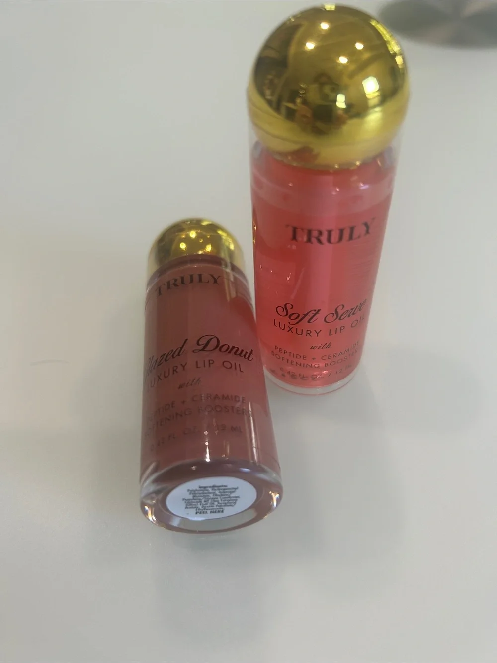 TRULY Luxury Lip Oil Duo - Soft Serve & Glazed Donut